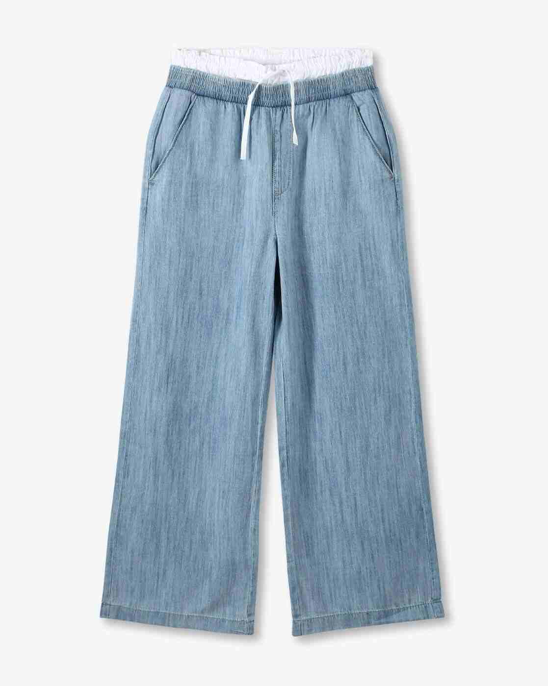 RIO GIRLS | Girls Double Waist Denim Pants|0