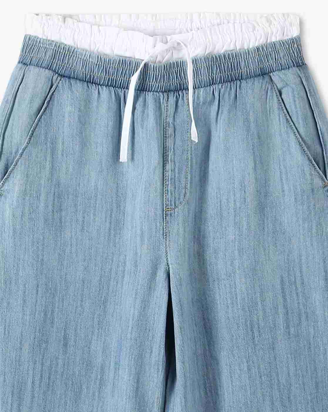 RIO GIRLS | Girls Double Waist Denim Pants|2