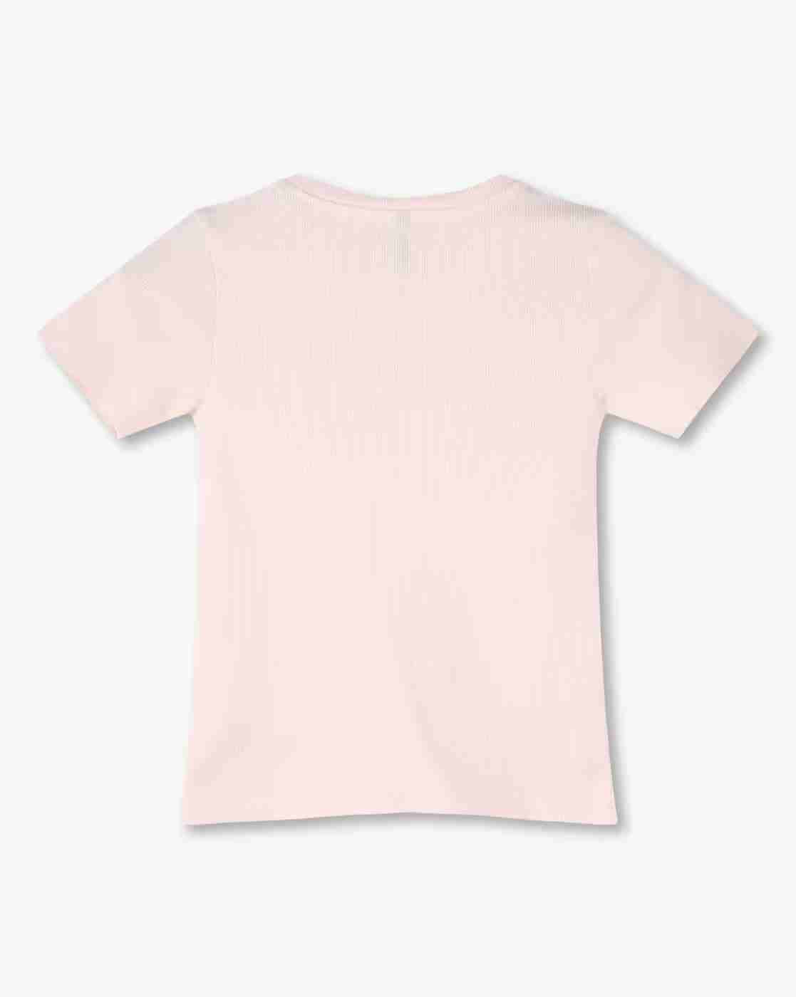 RIO GIRLS | Girls Ribbed Regular Fit T-Shirt|1