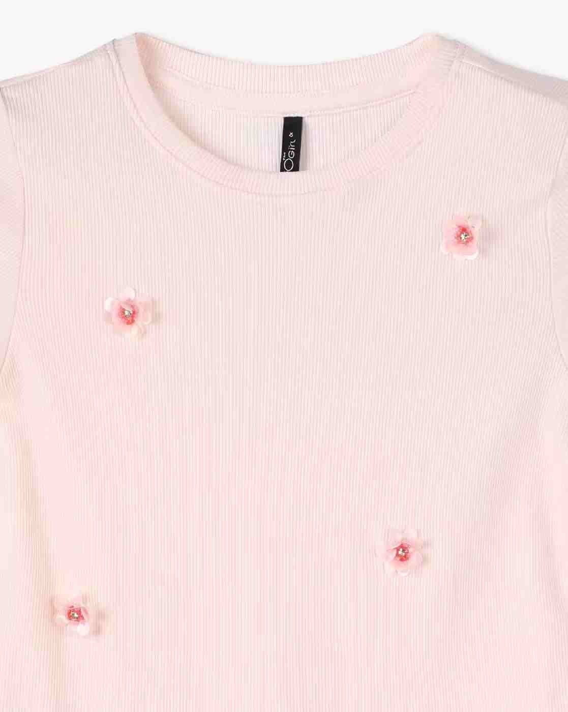 RIO GIRLS | Girls Ribbed Regular Fit T-Shirt|2
