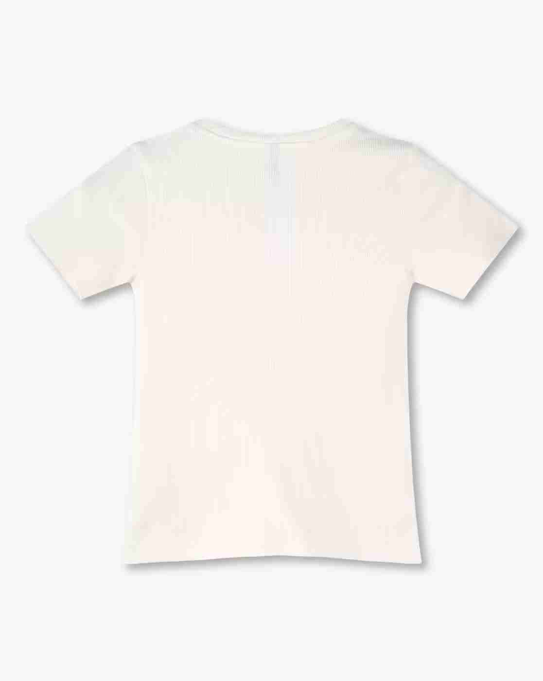 RIO GIRLS | Girls Ribbed Regular Fit T-Shirt|1