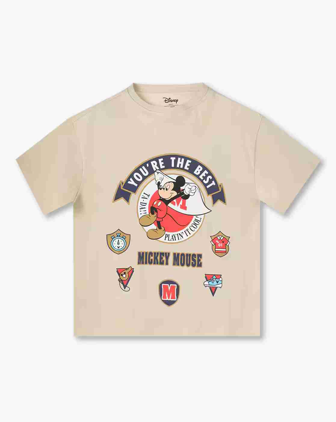 RIO GIRLS | Girls Mickey Mouse Print Crew-Neck T-Shirt|0