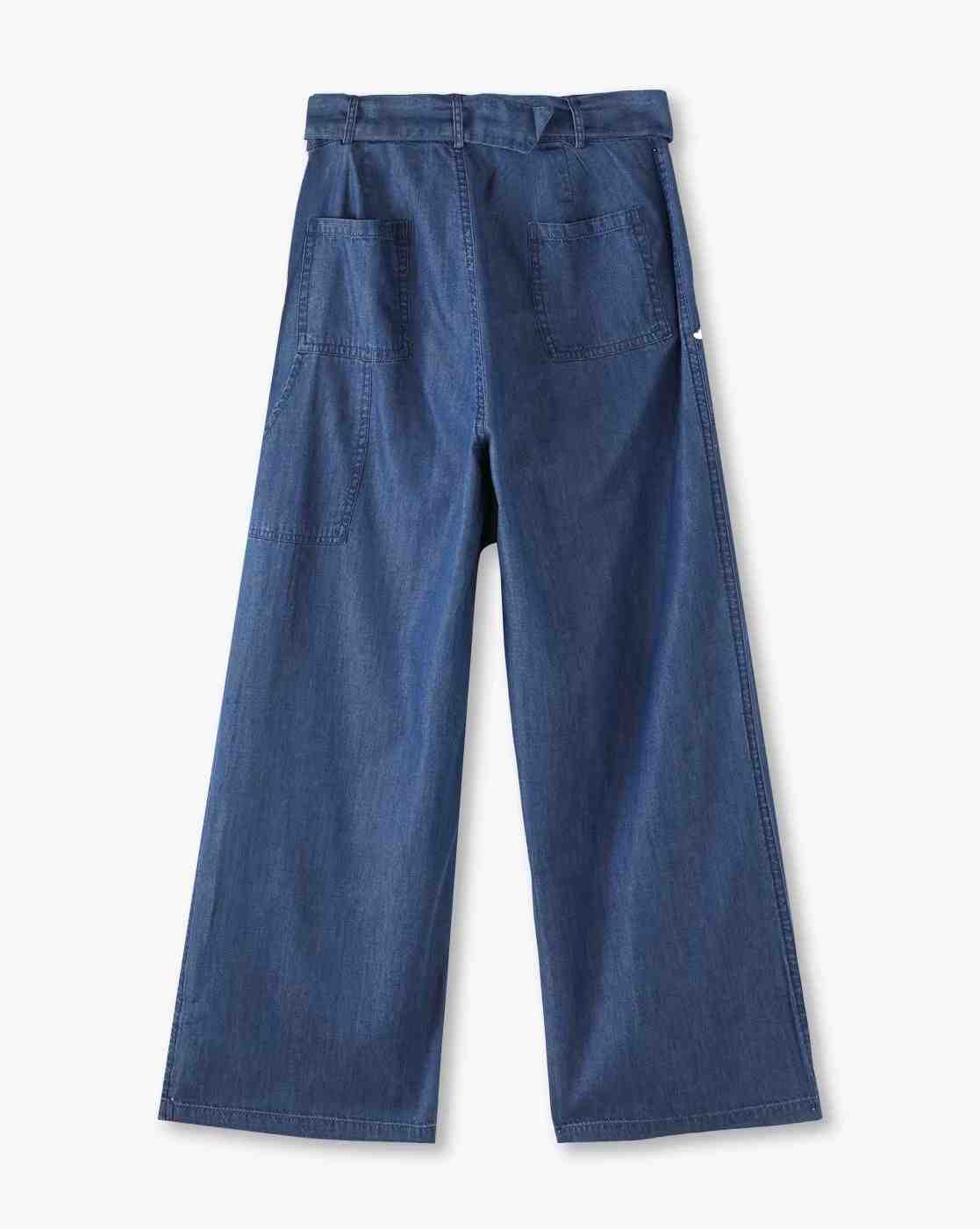 RIO GIRLS | Girls Carpenter Lightly Washed Relaxed Jeans with Belt|1