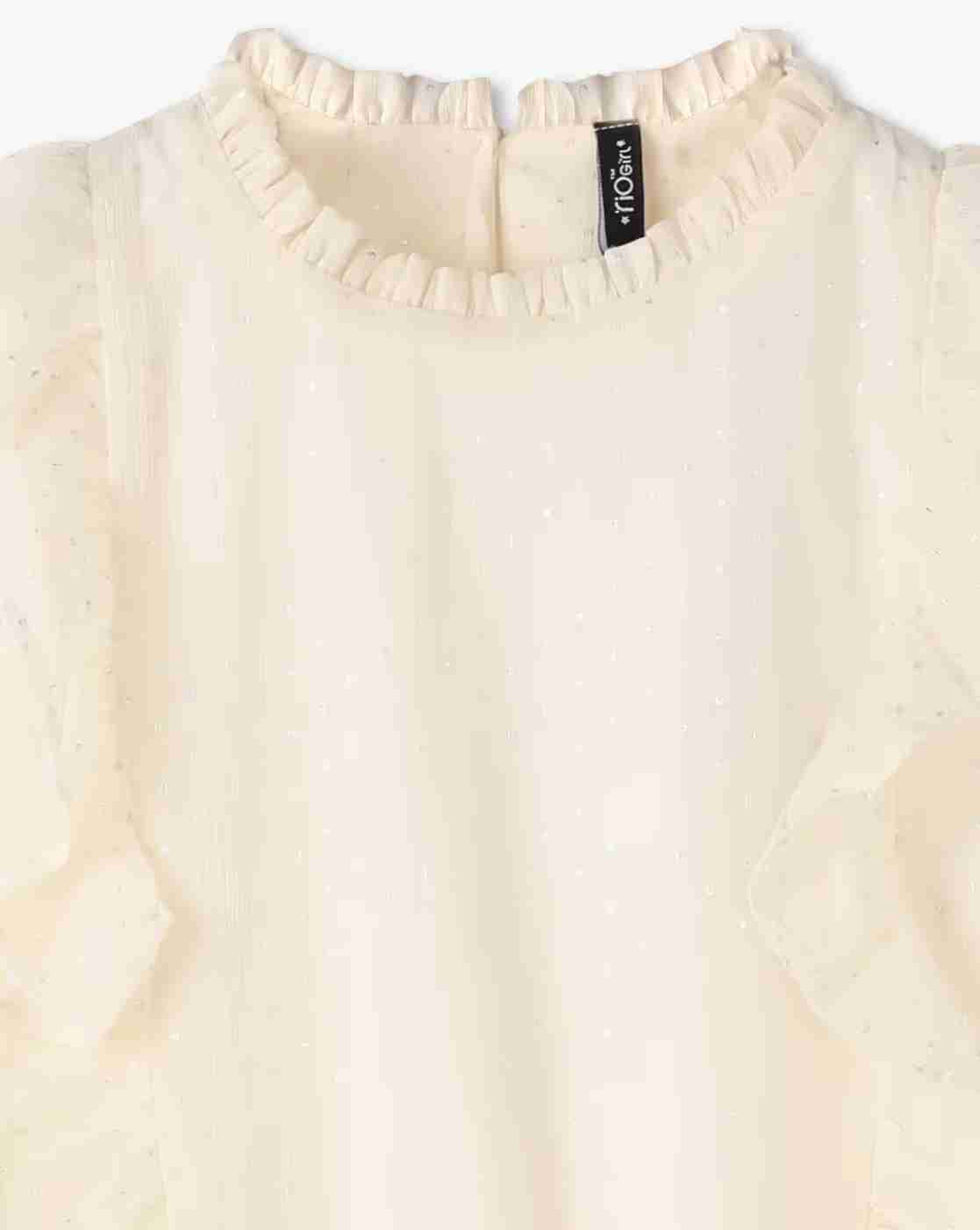RIO GIRLS | Girls Relaxed Fit Top with Ruffles|2