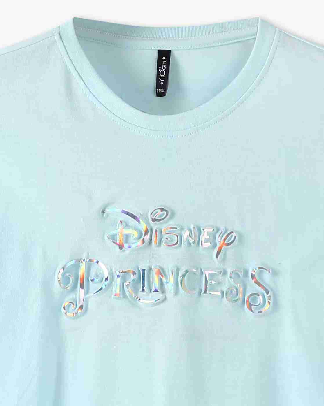 RIO GIRLS | Girls Disney Princess Print Regular Fit Round-Neck T-Shirt|2