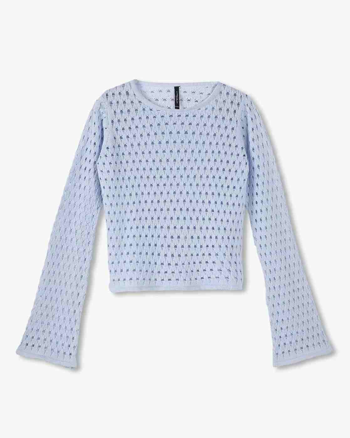 Girls Structured Knit Relaxed Fit Top
