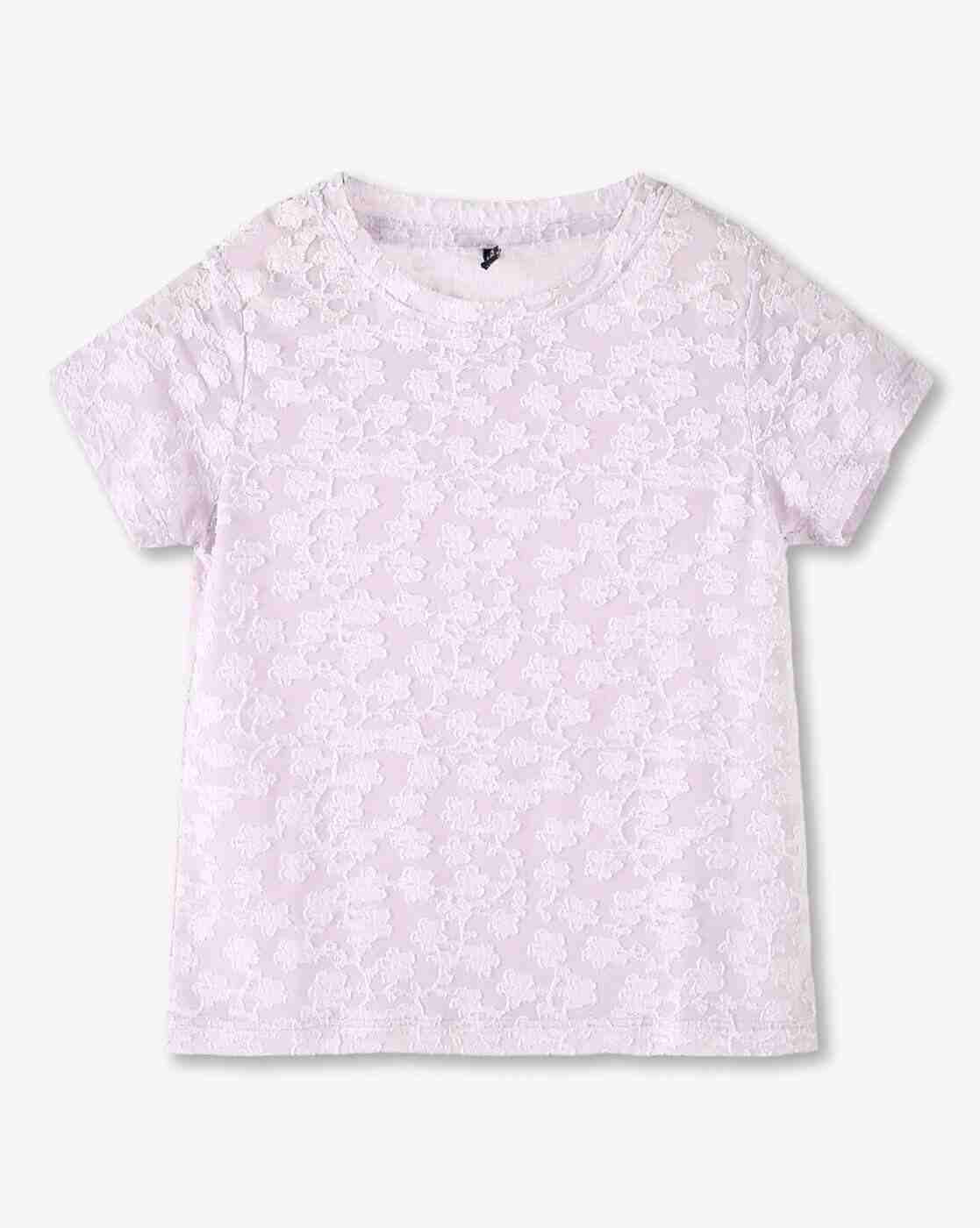 RIO GIRLS | Girls Lace Regular Fit Top|0