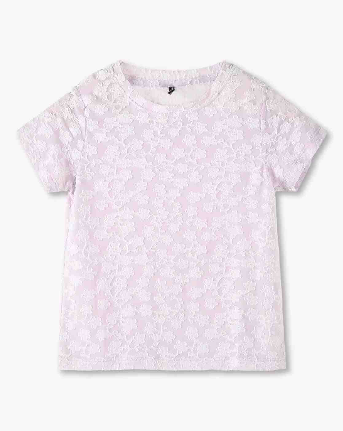 RIO GIRLS | Girls Lace Regular Fit Top|0