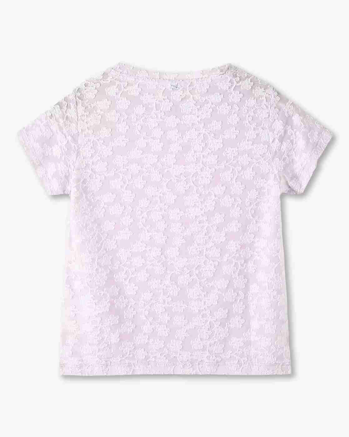 RIO GIRLS | Girls Lace Regular Fit Top|1