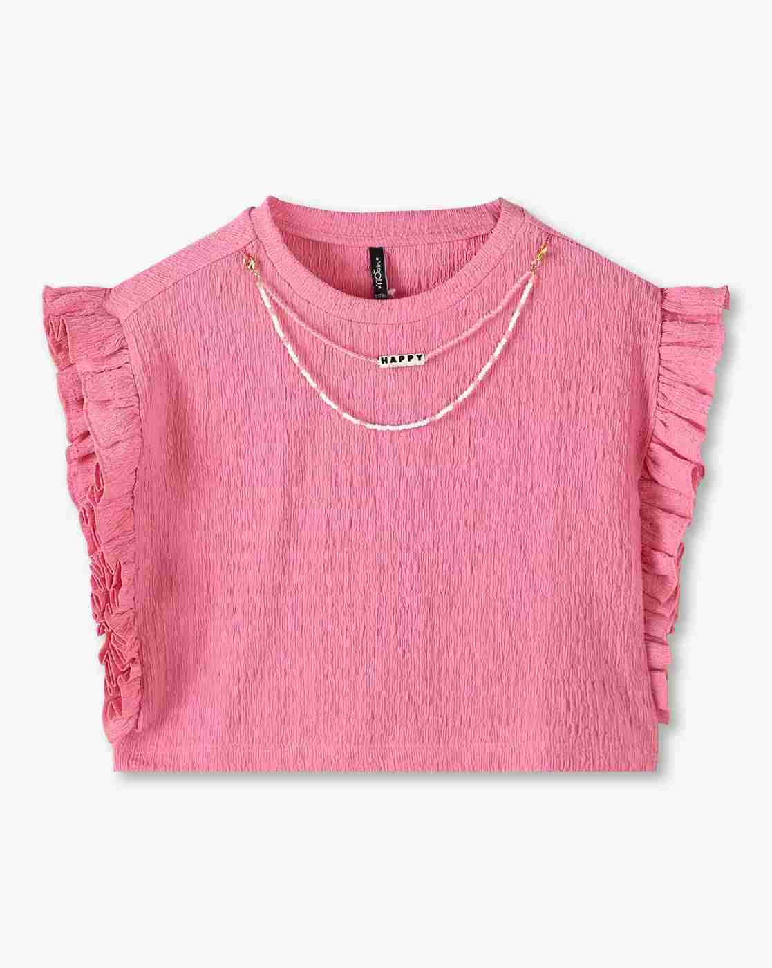 RIO GIRLS | Girls Crinkled Regular Fit Top|0