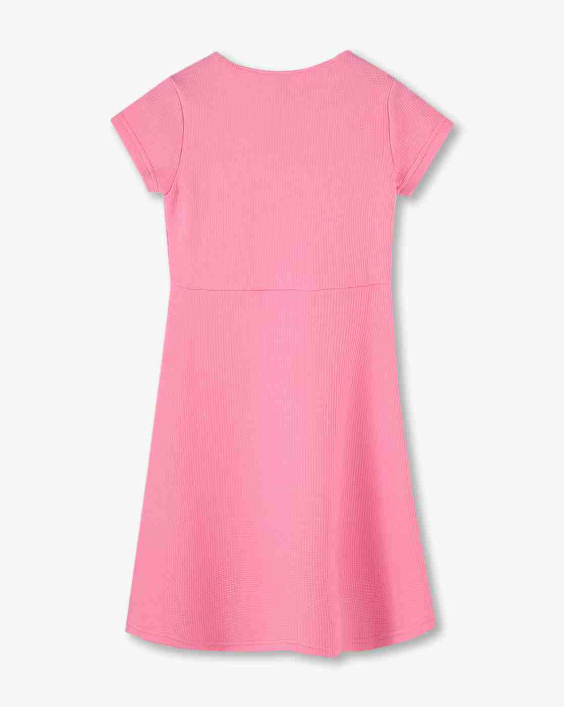 RIO GIRLS | Ribbed Heart Cutout A-Line Dress|1