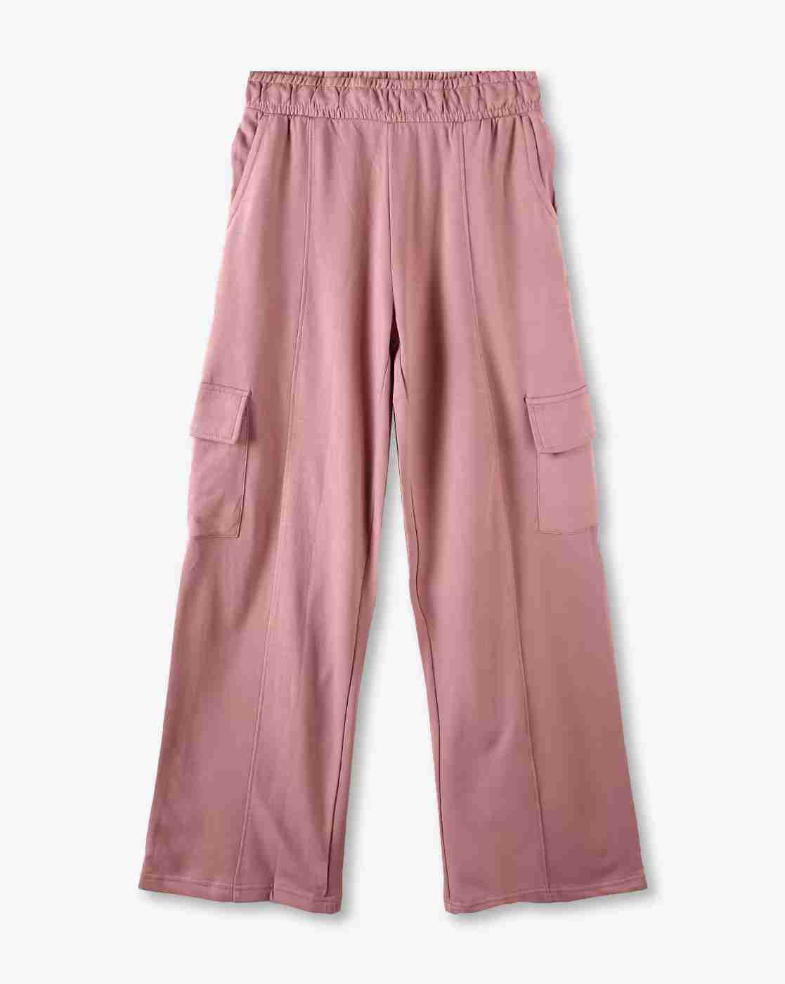 Girls Wide-Leg Pants with Cargo Pockets