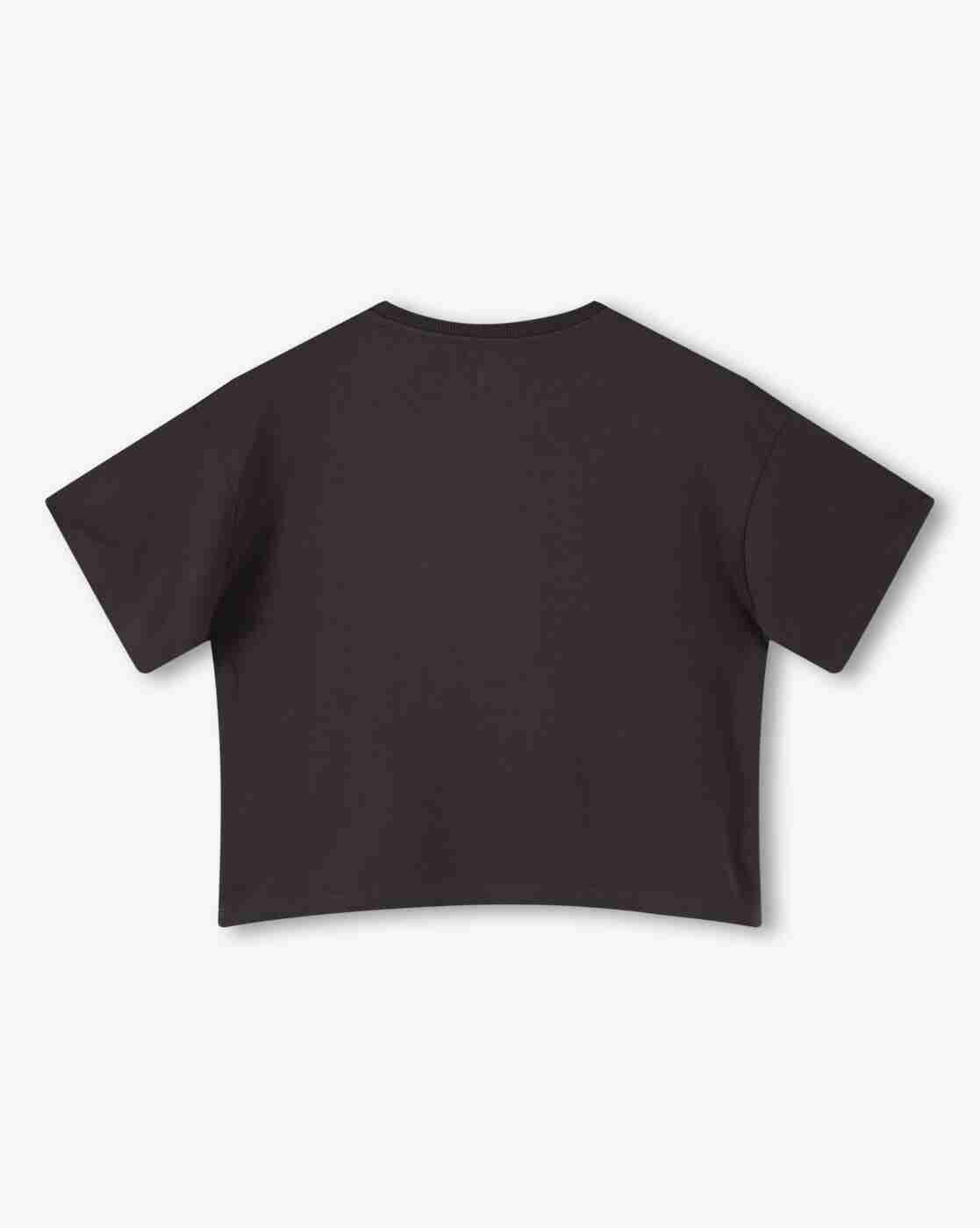 RIO GIRLS | Girls Typographic Print Crop T-Shirt|1