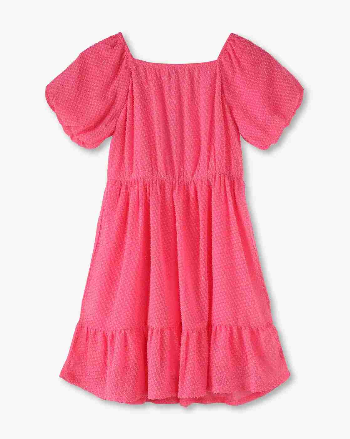 RIO GIRLS | Girls Floral Embroidered Flounce Dress|1