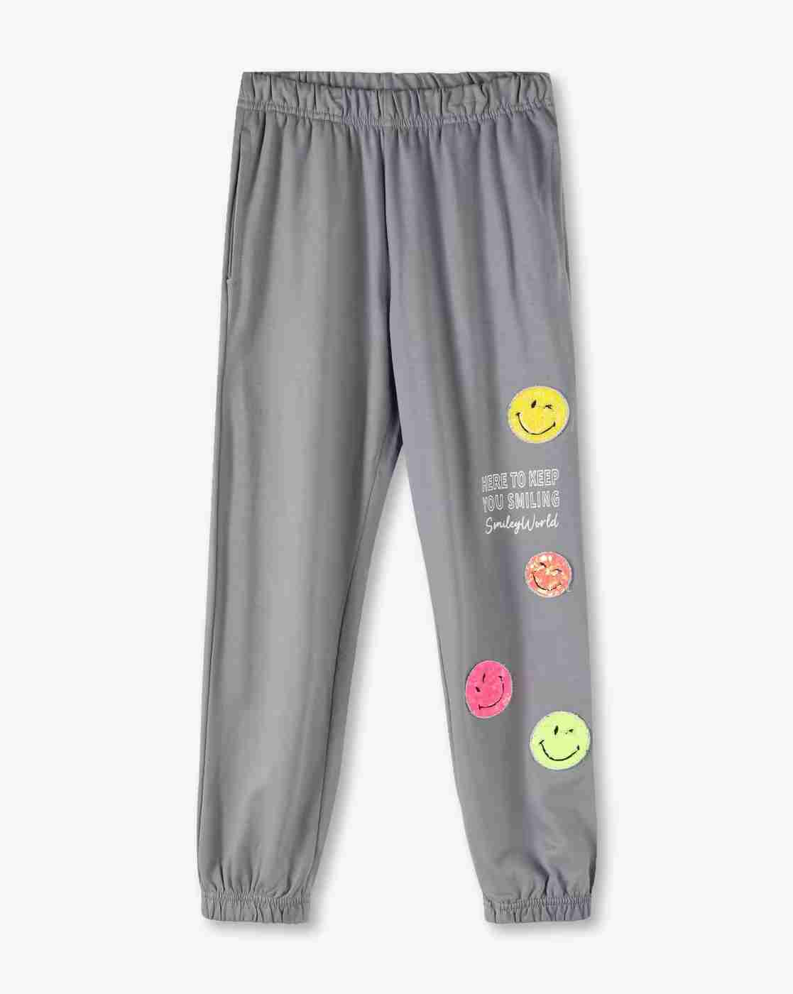 RIO GIRLS | Girls Relaxed Fit Cotton Joggers with Applique|0