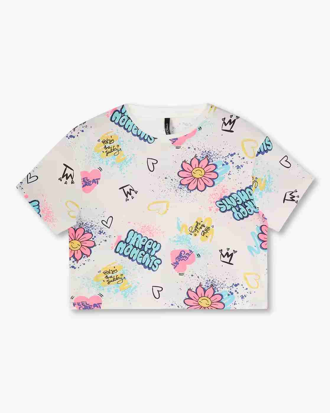 RIO GIRLS | Girls Regular Fit Pinafore Dress & T-Shirt Set|1