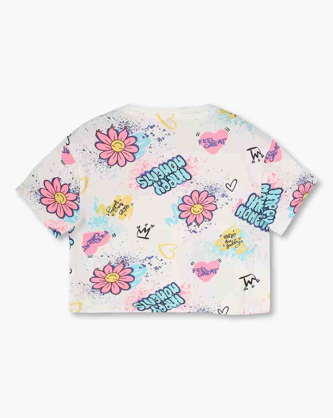 RIO GIRLS | Girls Regular Fit Pinafore Dress & T-Shirt Set|2