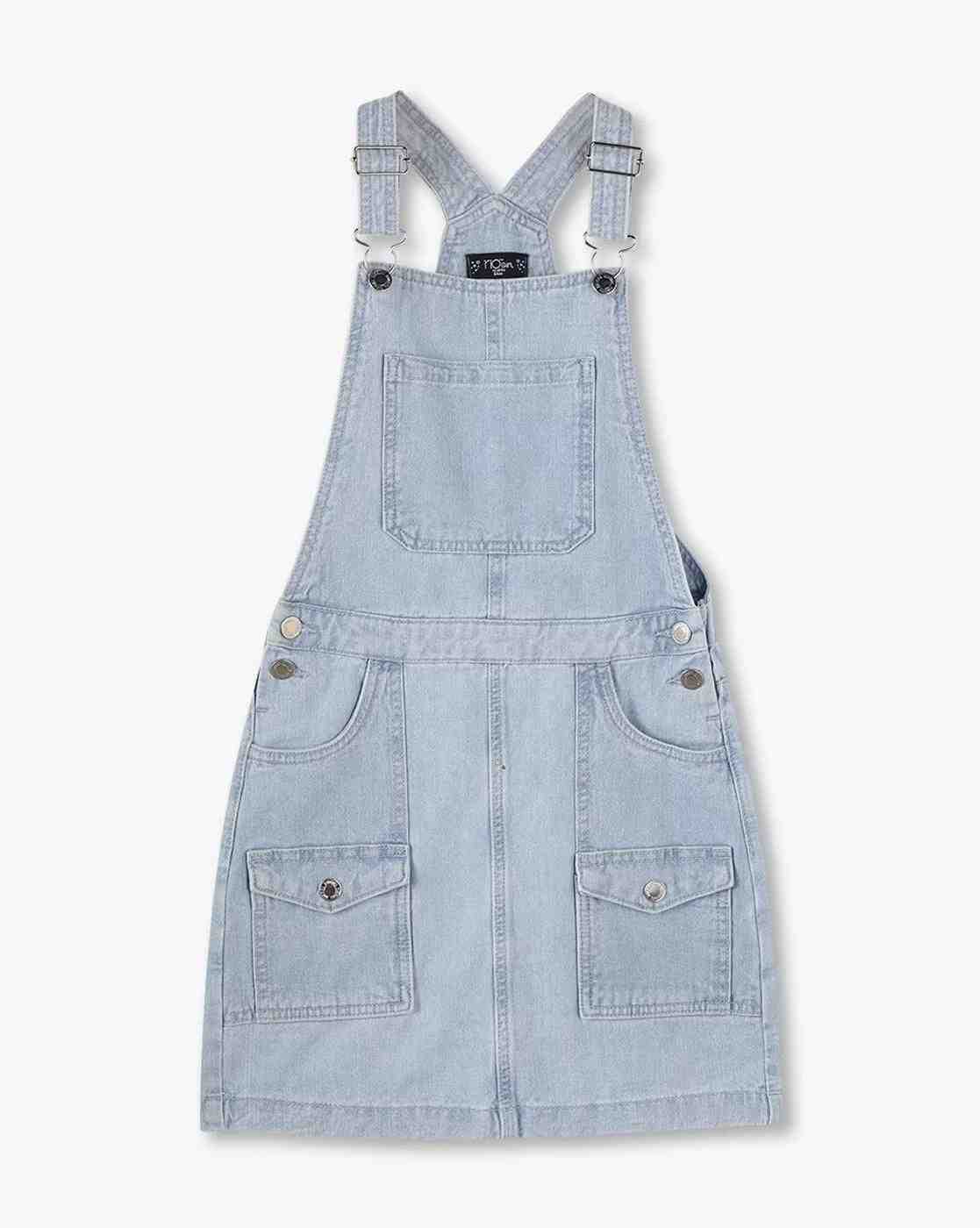 RIO GIRLS | Girls Regular Fit Pinafore Dress & T-Shirt Set|3