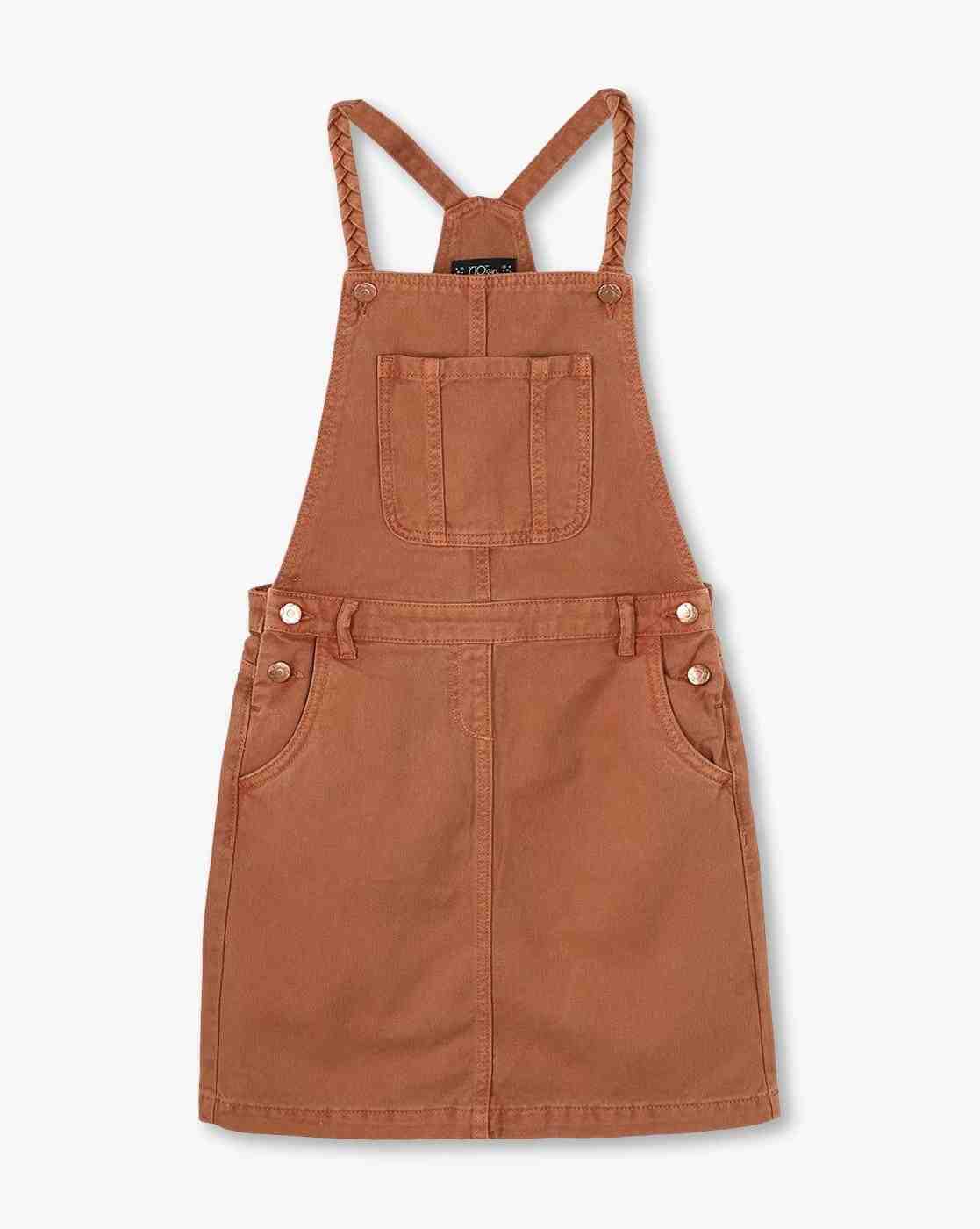 RIO GIRLS | Girls Regular Fit Pinafore Dress with T-Shirt|3