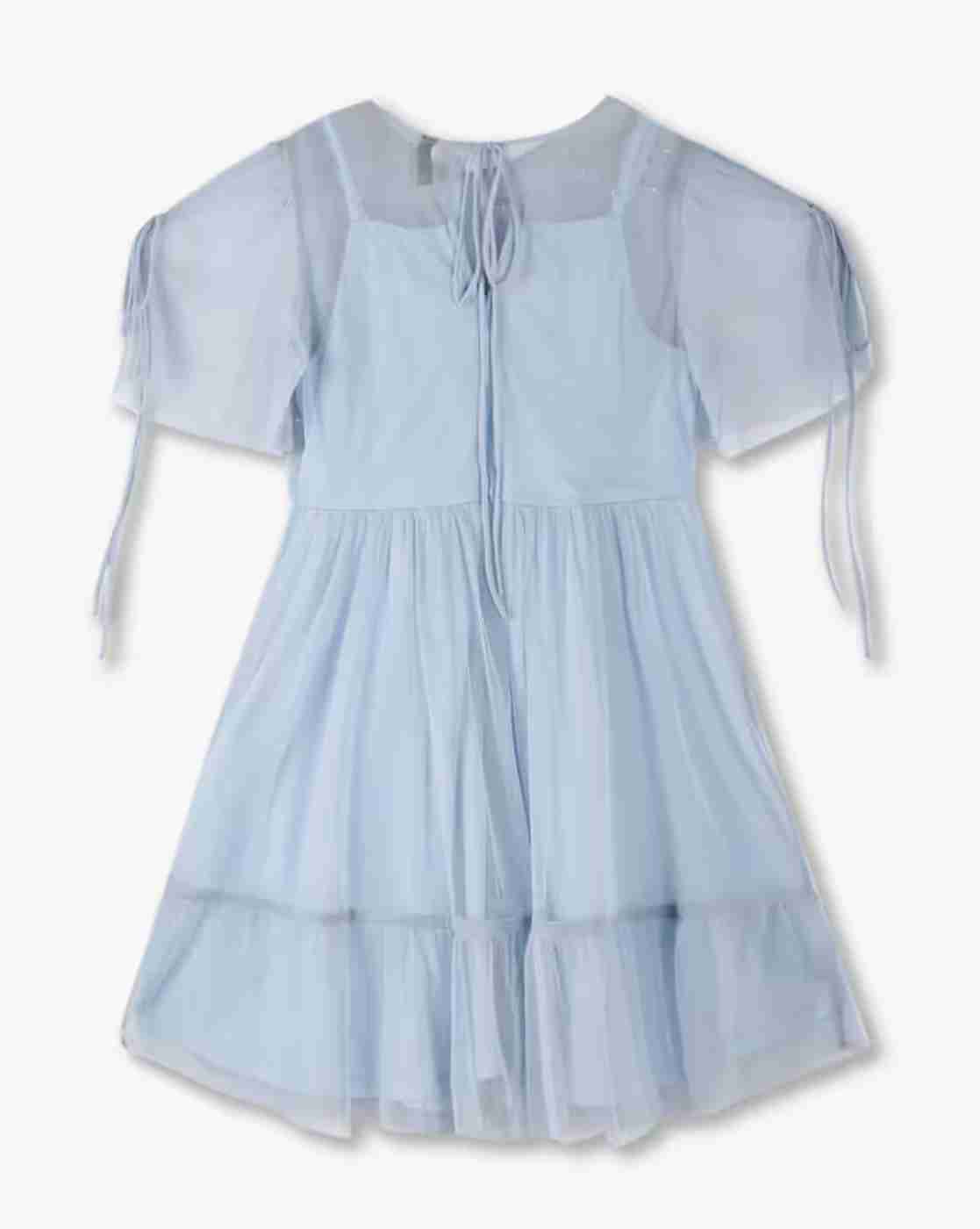 RIO GIRLS | Girls Embellished Flounce Dress|1