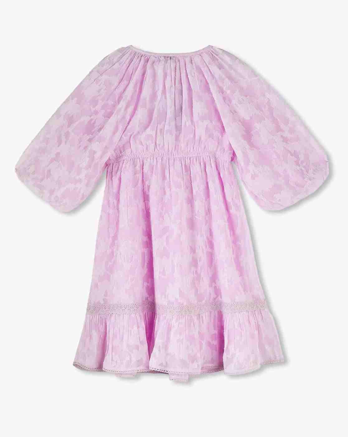 RIO GIRLS | Girls Self-Design Flounce Dress|1