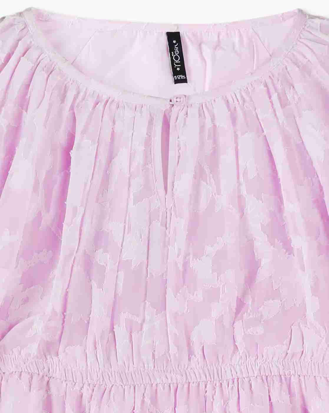 RIO GIRLS | Girls Self-Design Flounce Dress|2