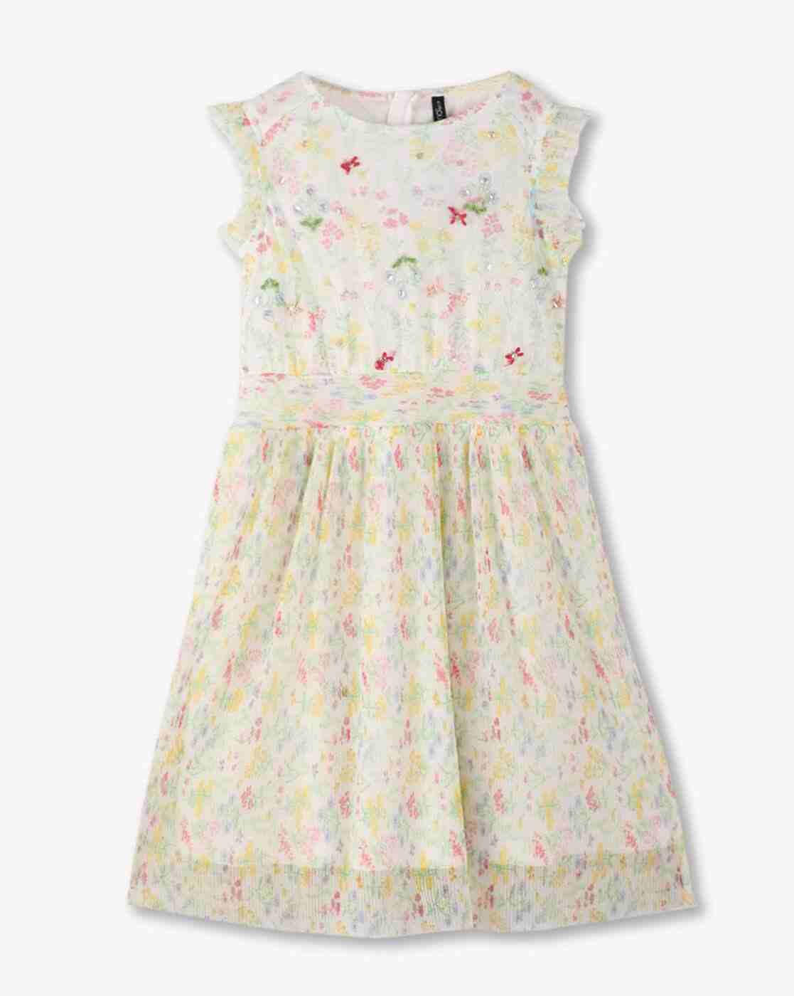 RIO GIRLS | Girls Floral A-Line Dress|0
