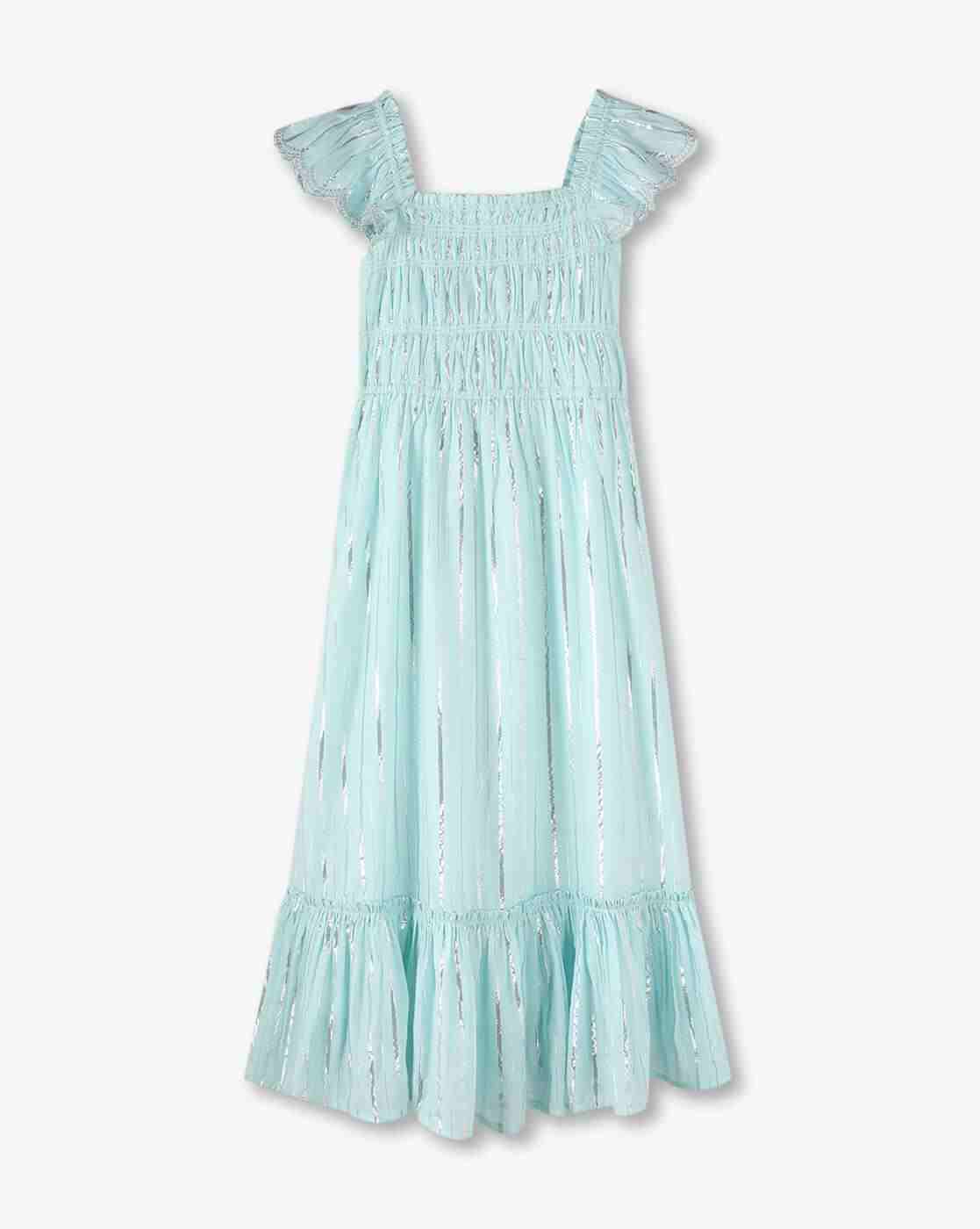 RIO GIRLS | Girls Ruched Flounce Dress|0