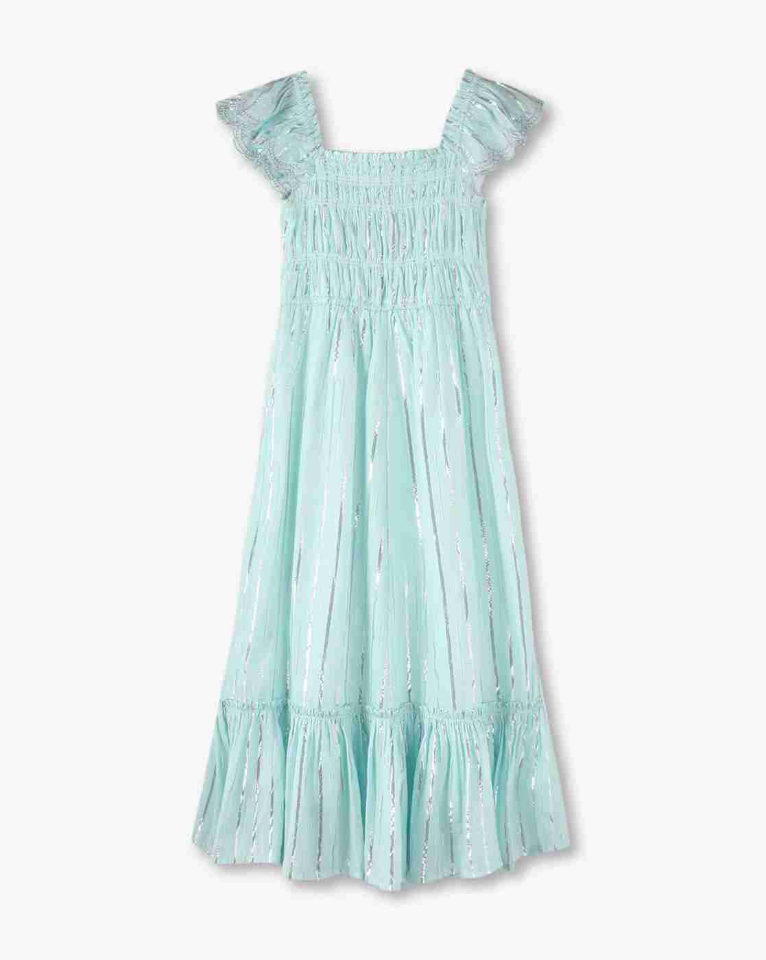 RIO GIRLS | Girls Ruched Flounce Dress|1