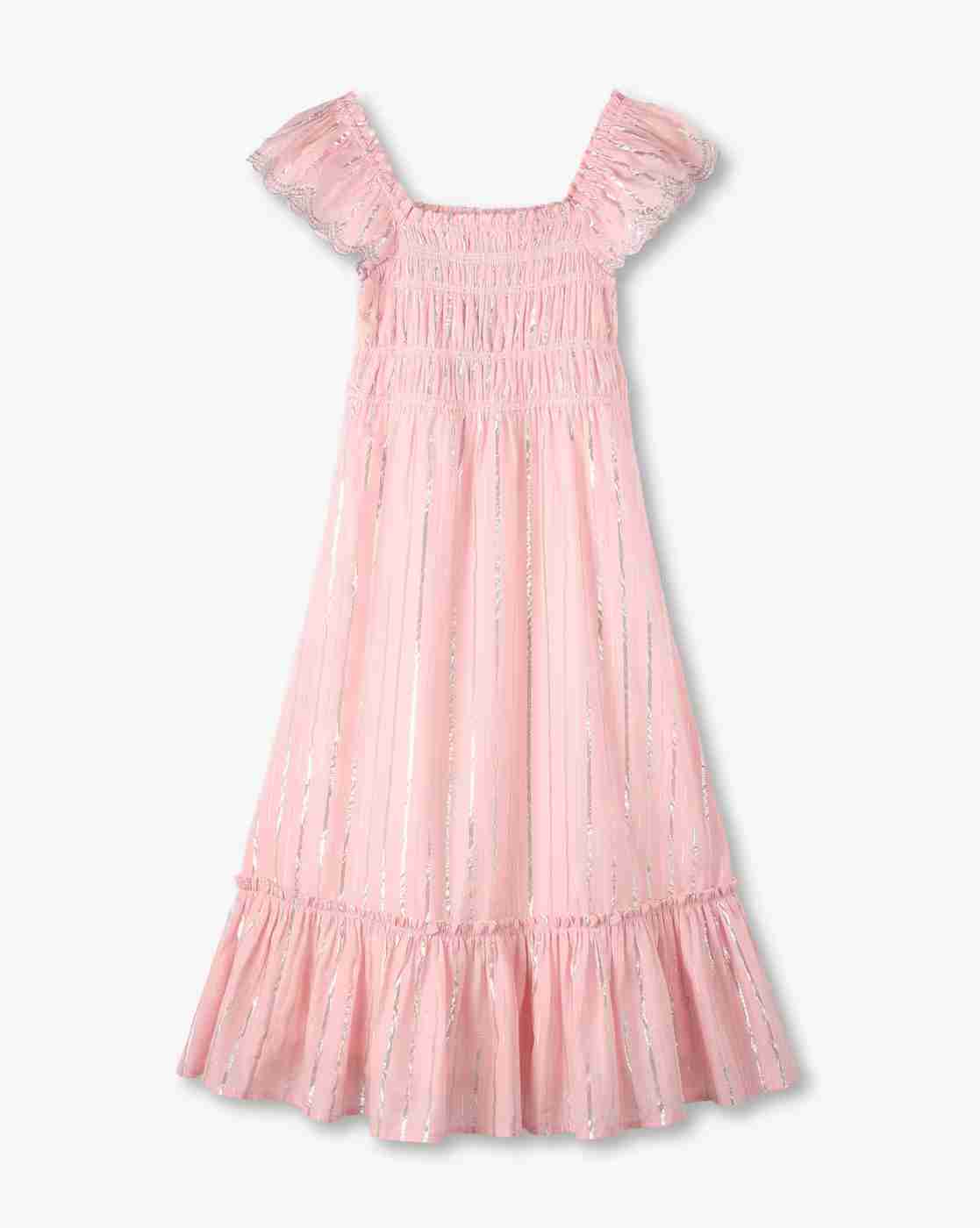 RIO GIRLS | Girls Ruched Flounce Dress|0