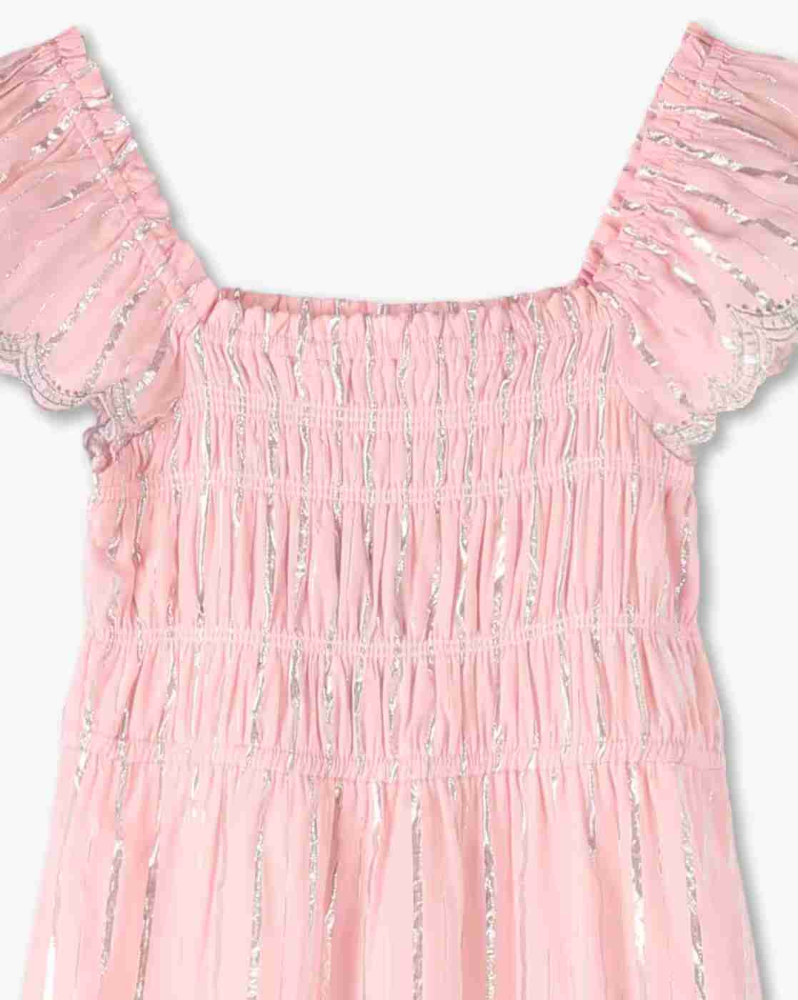 RIO GIRLS | Girls Ruched Flounce Dress|2
