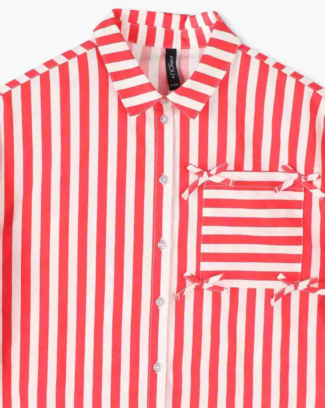 RIO GIRLS | Girls Striped Relaxed Fit Shirt|2