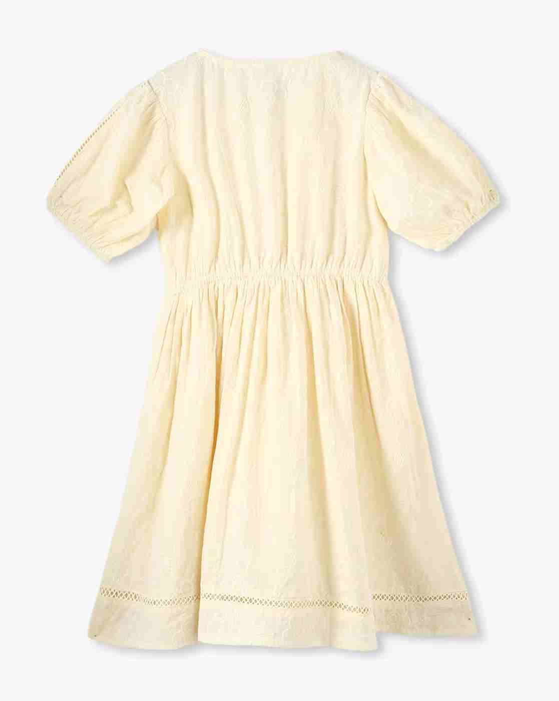 RIO GIRLS | Girls Floral Embroidered Fit & Flared Dress|1