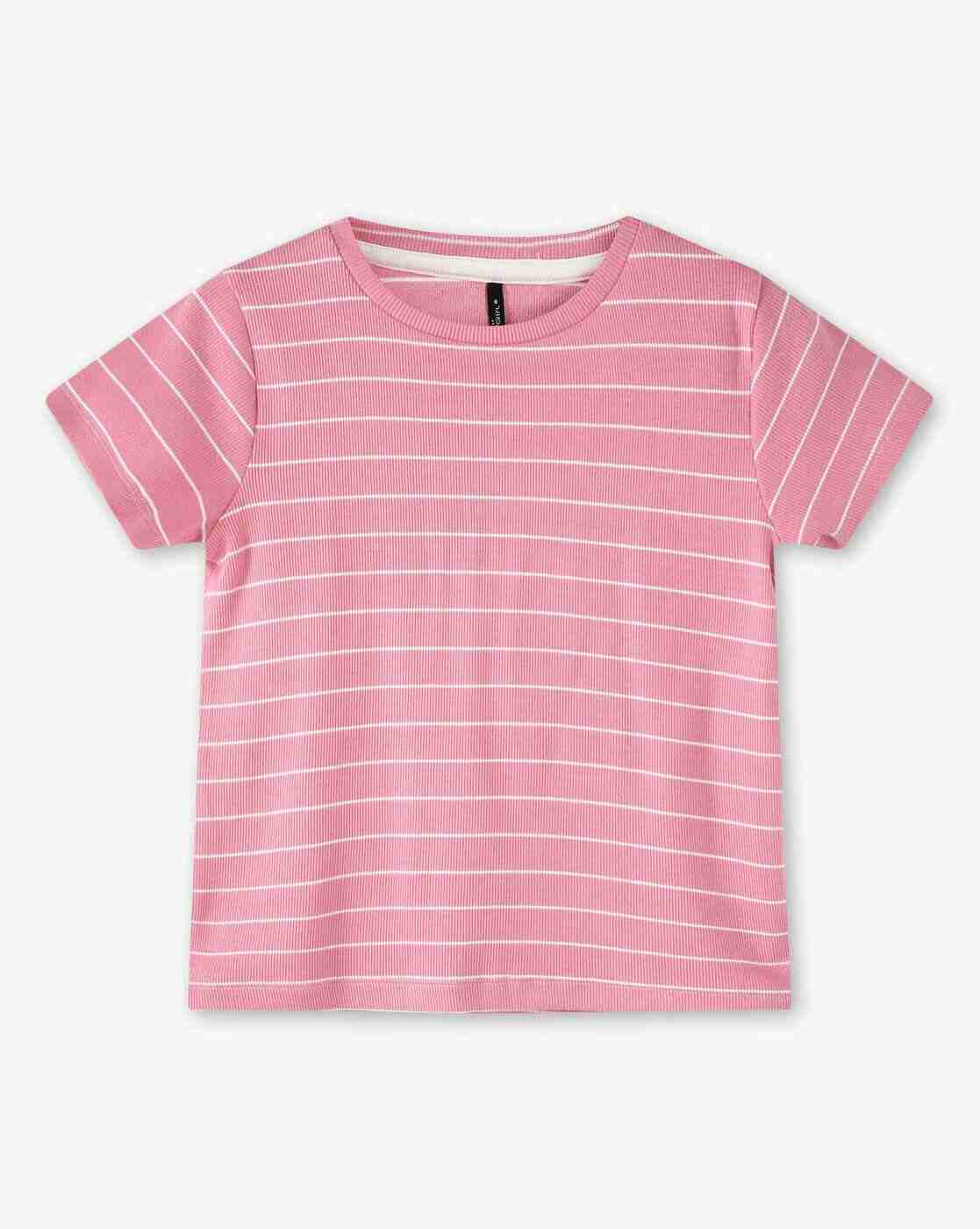 RIO GIRLS | Girls Striped T-Shirt with Dungaree Dress|1