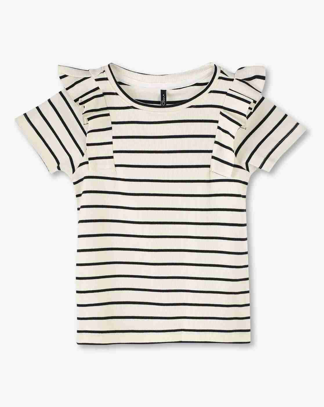 RIO GIRLS | Girls Denim Pinafore Dress with Striped T-Shirt|3