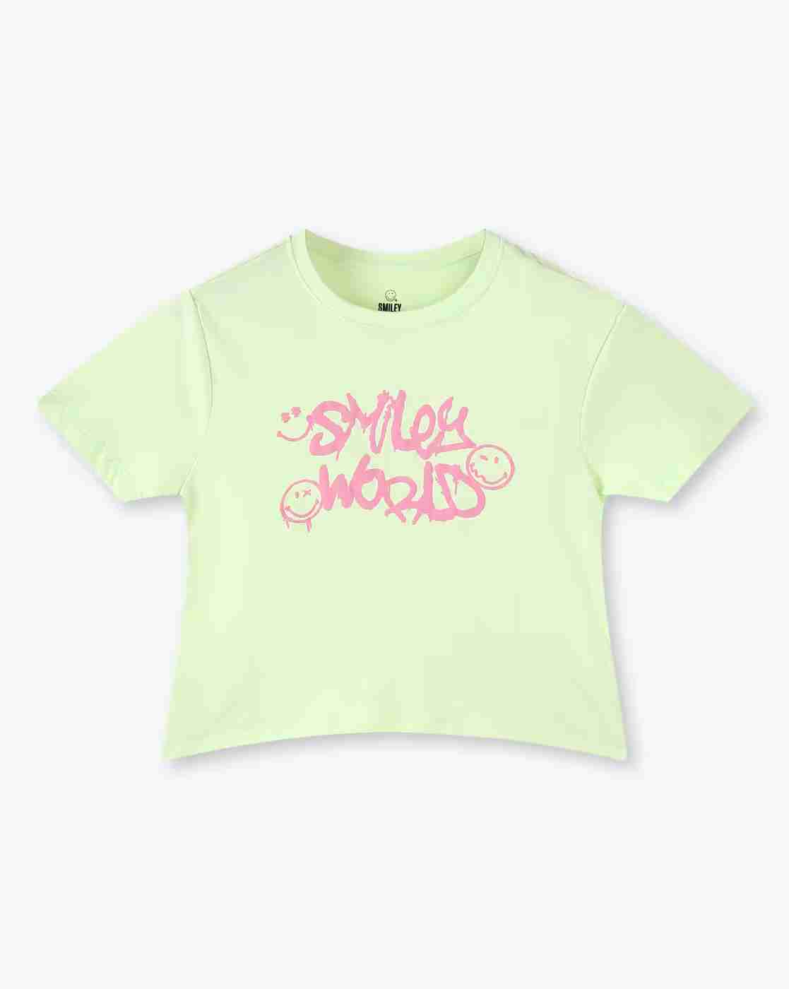 RIO GIRLS | Girls Graphic Print Regular Fit Round-Neck T-Shirt|0