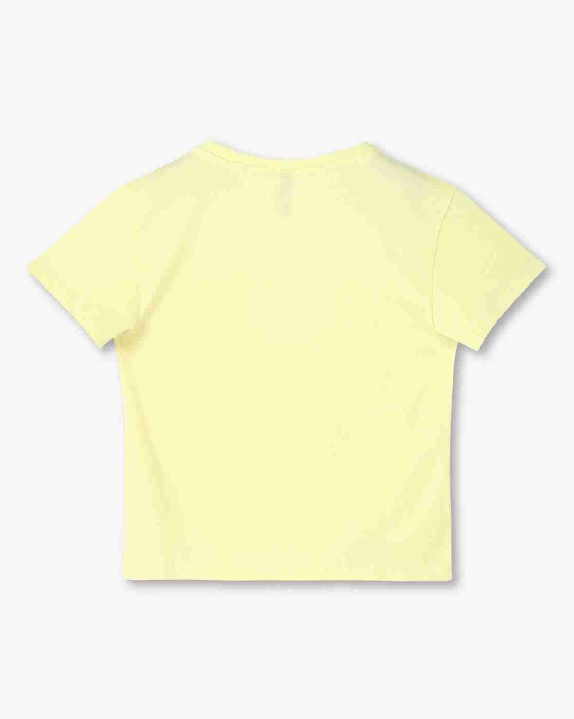 RIO GIRLS | Girls Teddy Bear Embellished Regular Fit Round-Neck T-Shirt|1