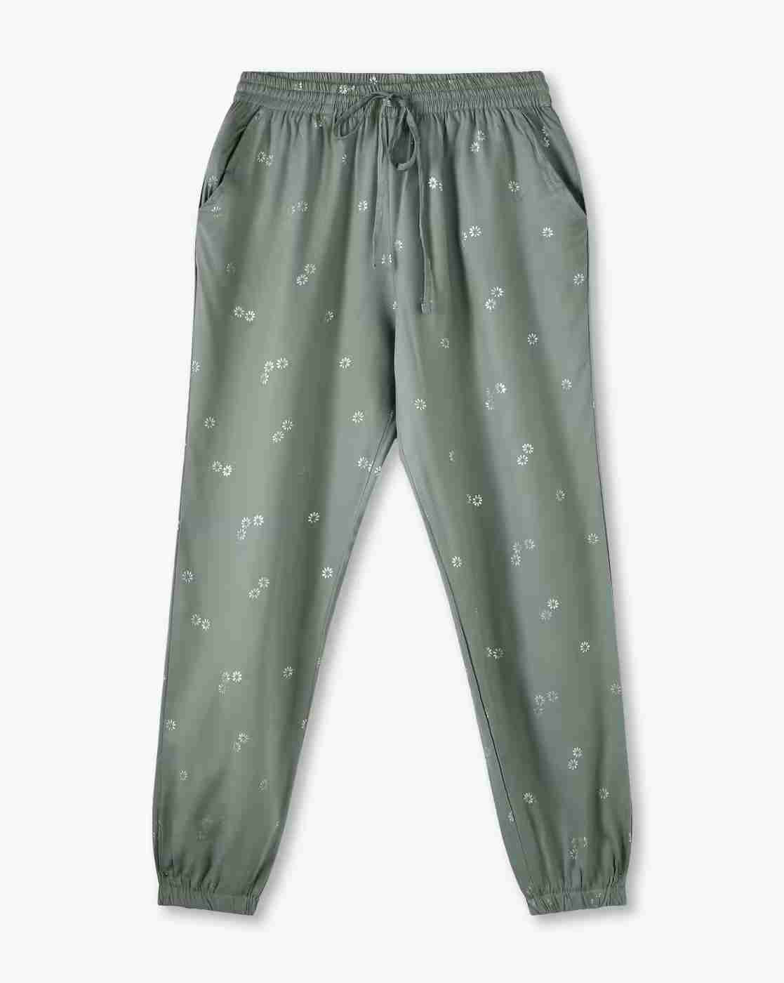 Girls Floral Print Relaxed Fit Joggers