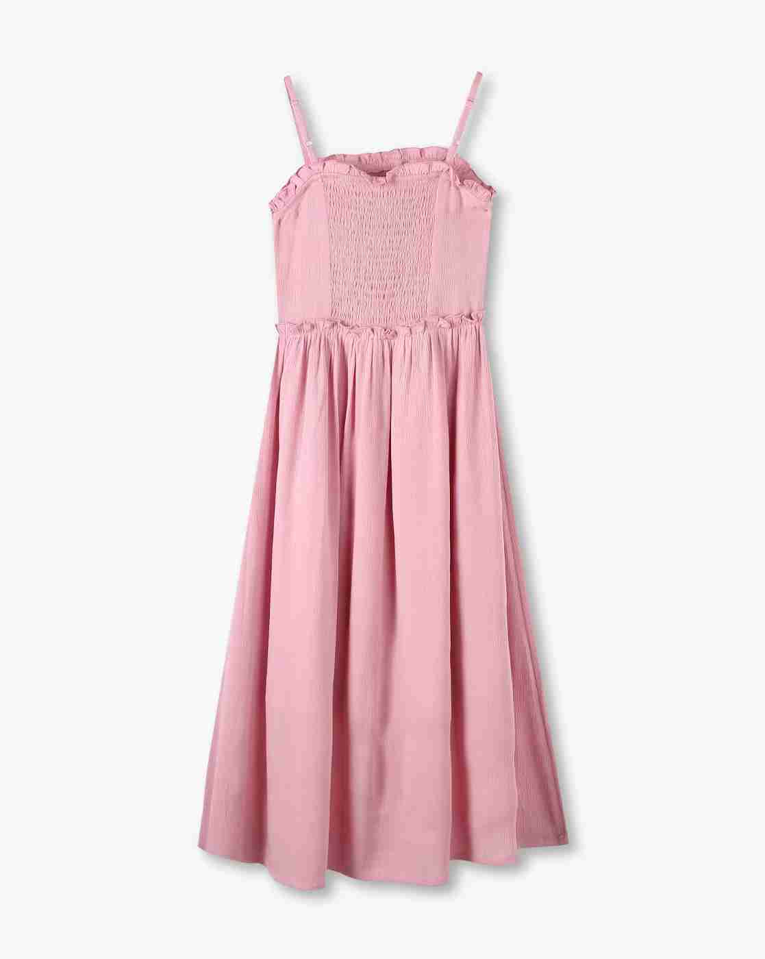 RIO GIRLS | Girls Ruched Fit & Flare Dress with Jacket|1