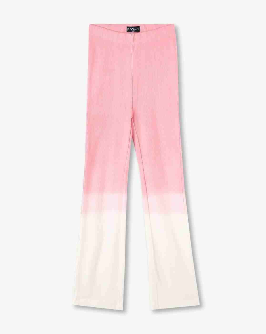 Girls Ombre-Dyed Relaxed Fit Flat-Front Pants