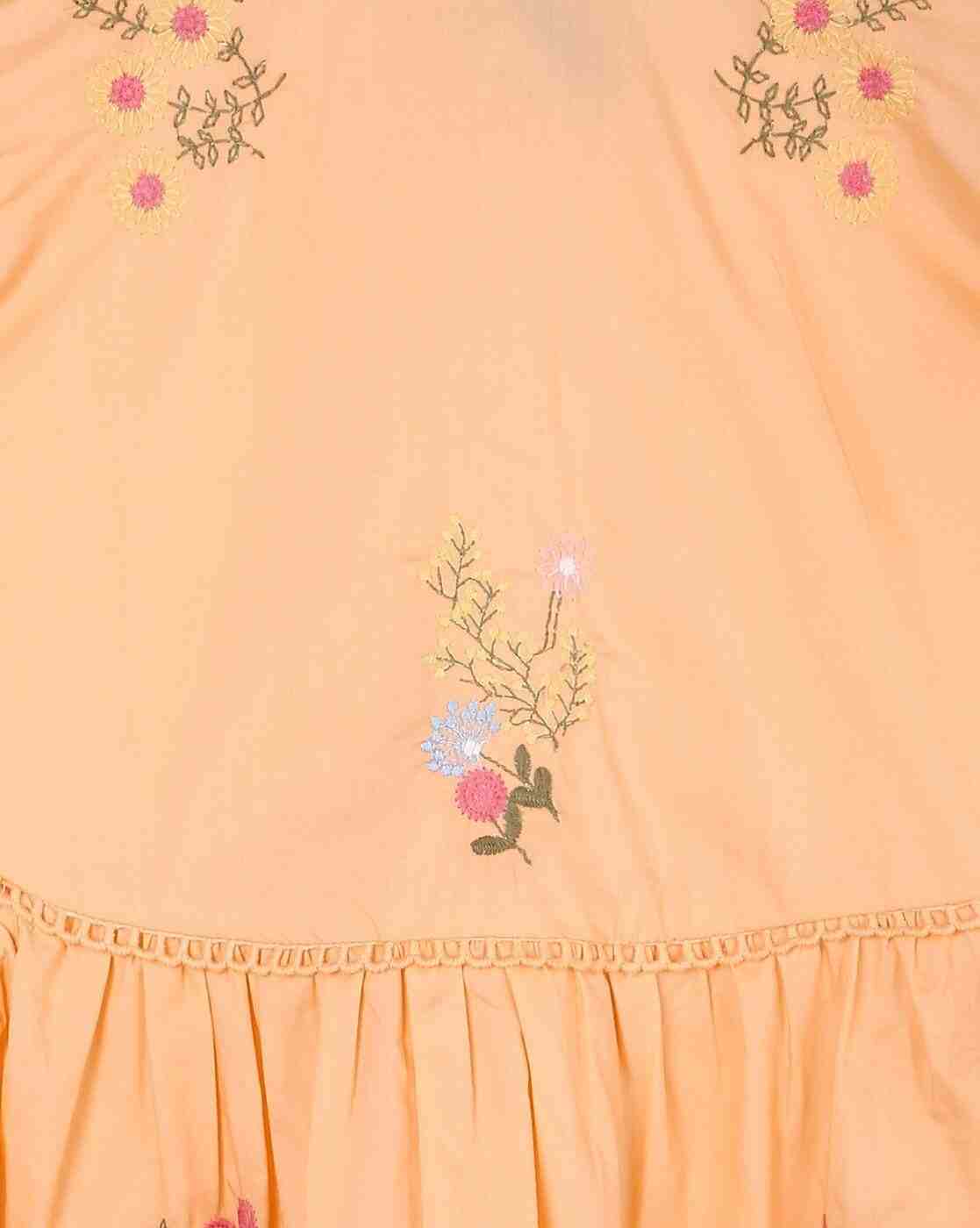 RIO GIRLS | Girls Embroidered Fit & Flare Dress|2