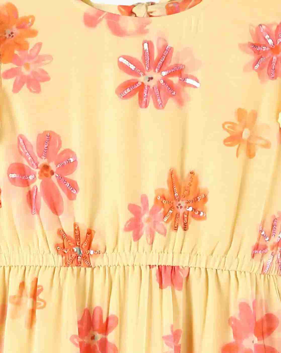 RIO GIRLS | Girls Floral Print Tiered Dress|2