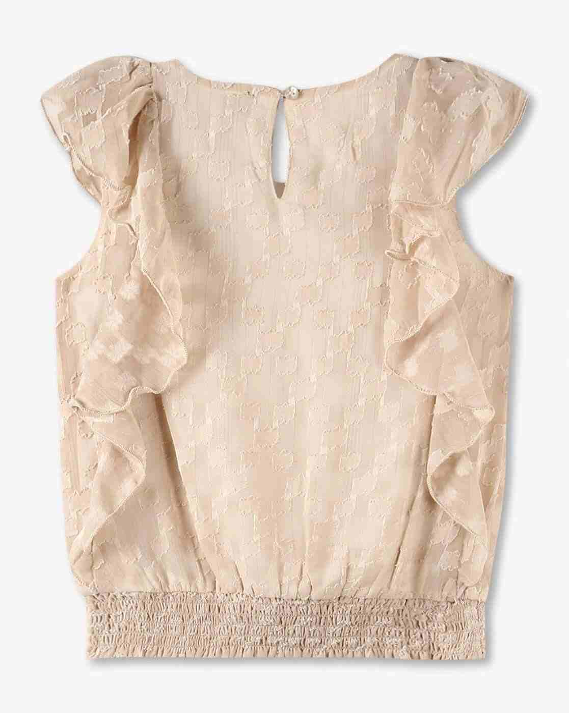 RIO GIRLS | Girls Patterned Regular Fit Top|1