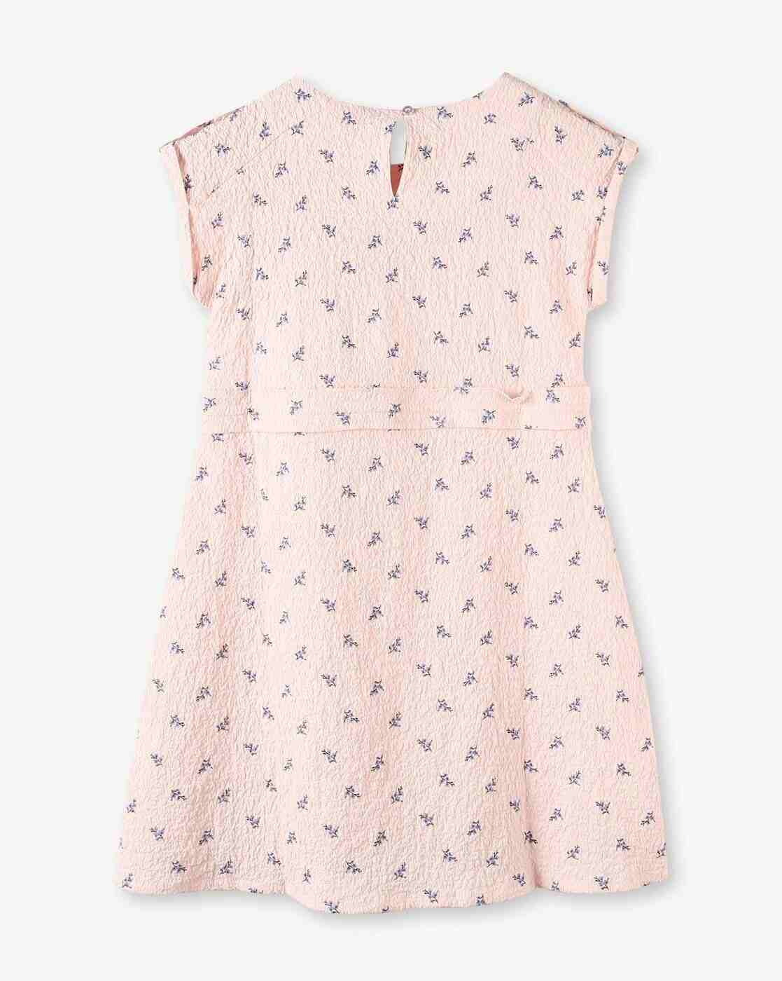 RIO GIRLS | Girls Leaf Print A-Line Dress|1