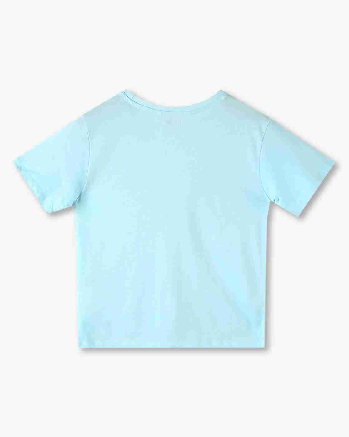 RIO GIRLS | Girls Embellished Regular Fit Round-Neck T-Shirt|1