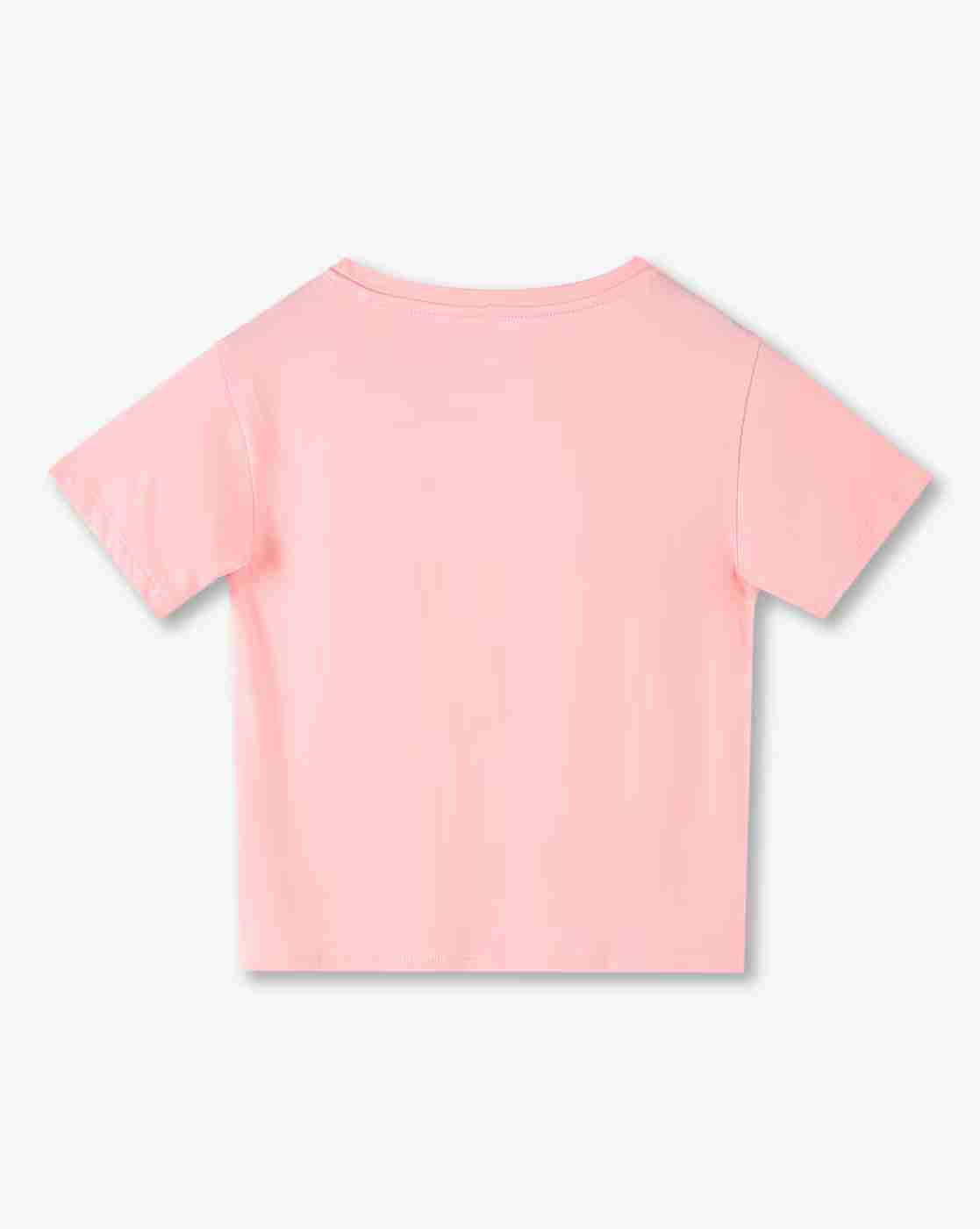RIO GIRLS | Girls Embellished Regular Fit Round-Neck T-Shirt|1