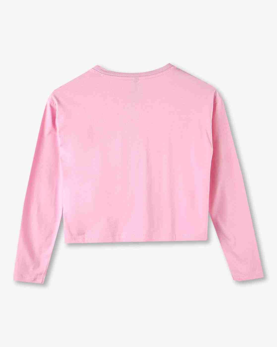 RIO GIRLS | Girls Graphic Print Regular Fit Round-Neck T-Shirt|1