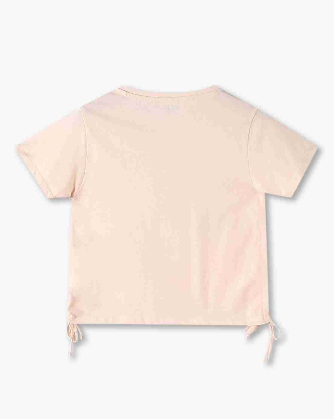 RIO GIRLS | Girls Graphic Print Regular Fit Round-Neck T-Shirt|1