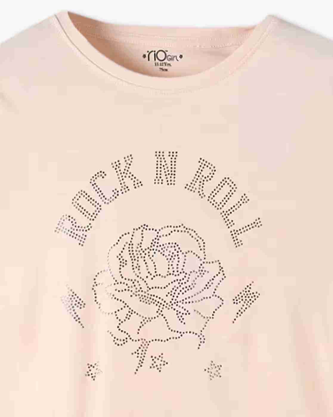 RIO GIRLS | Girls Graphic Print Regular Fit Round-Neck T-Shirt|2