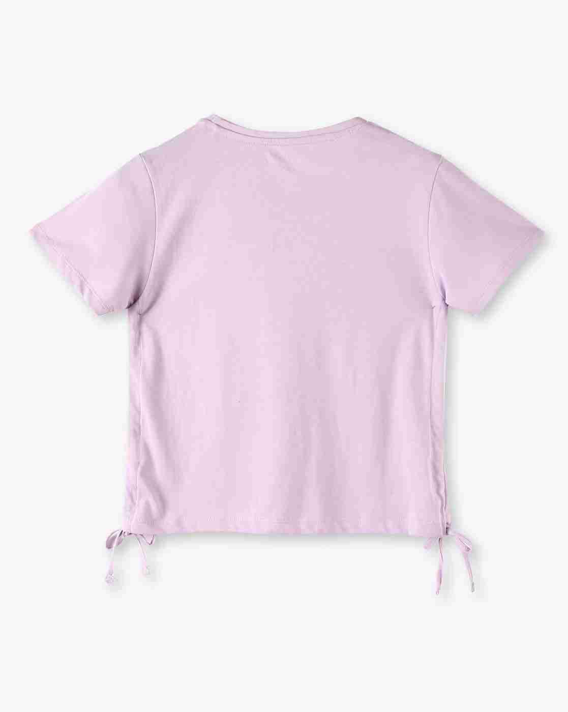 RIO GIRLS | Girls Graphic Print Regular Fit Round-Neck T-Shirt|1